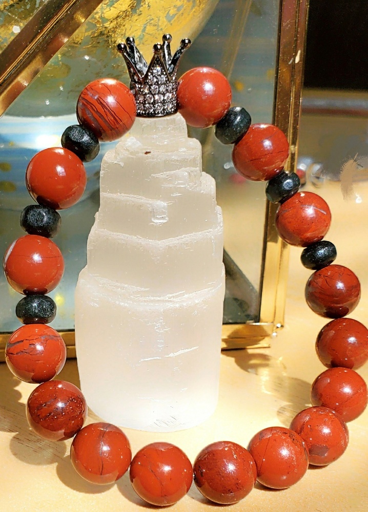 Crystal Healing Bracelet: Red Jasper